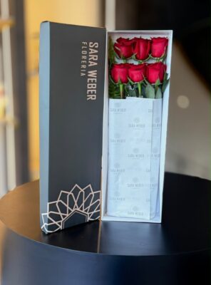 Caja Élégance de 6 Rosas