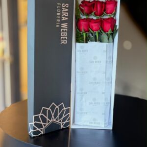 Caja Élégance de 6 Rosas